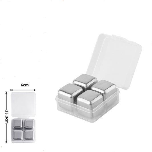 Stainless steel ice cube stone