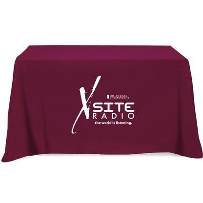 Flat 3-sided Table Cover - fits 4 foot standard table