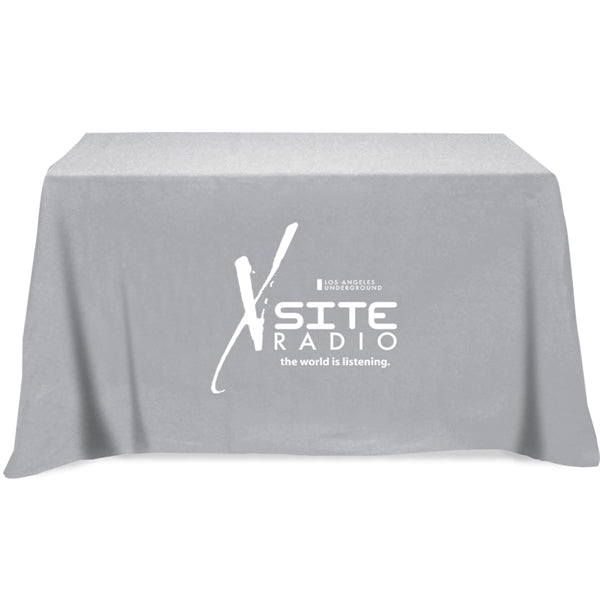 Flat 3-sided Table Cover - fits 4 foot standard table