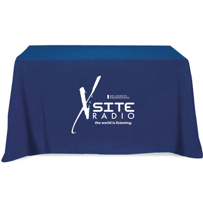 Flat 3-sided Table Cover - fits 4 foot standard table