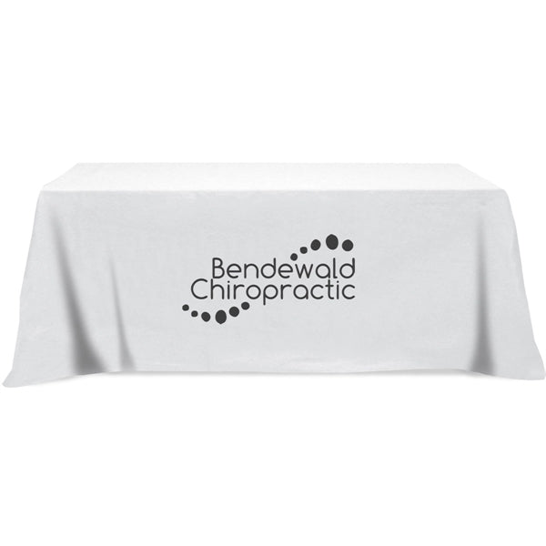 Flat 3-sided Table Cover - fits 8 foot standard table