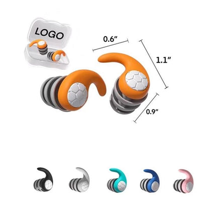 Noise Cancelling Soft Silicone Earplugs in Case