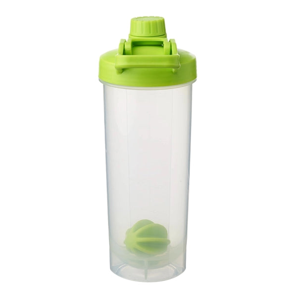 24 Oz. Plastic Shaker Bottle W/ Mixer & Handle