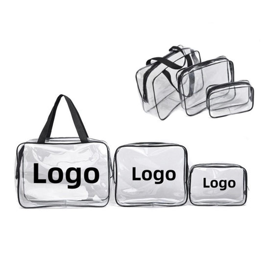 Zippered Clear Cosmetics Travel Makeup bags