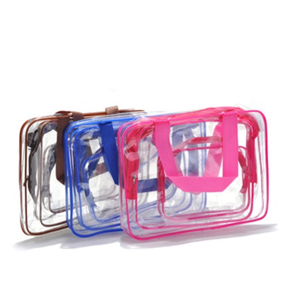 Zippered Clear Cosmetics Travel Makeup bags