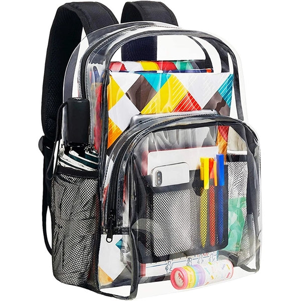 Heavy Duty PVC Clear Backpack