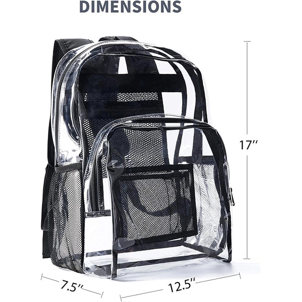 Heavy Duty PVC Clear Backpack