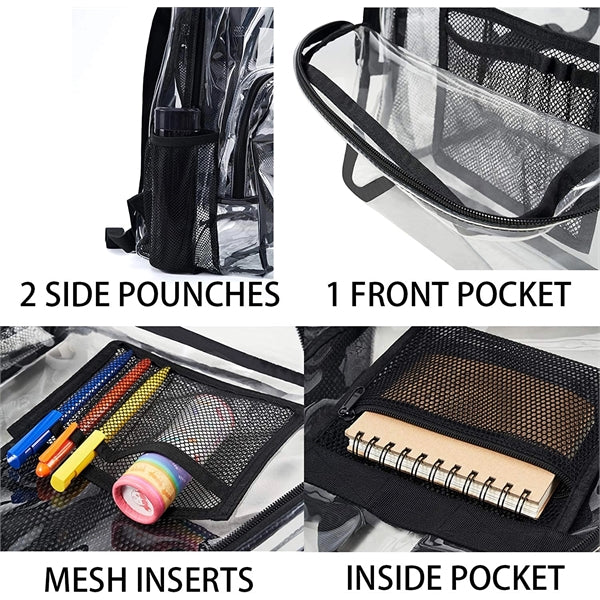 Heavy Duty PVC Clear Backpack