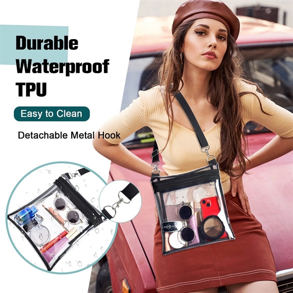 See Through Crossbody Concert Bags for Women Men
