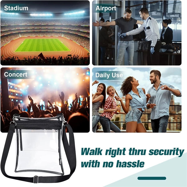 See Through Crossbody Concert Bags for Women Men