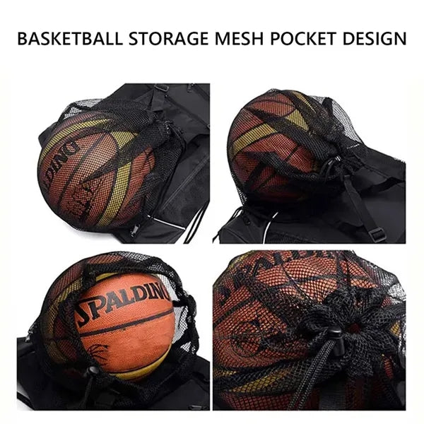 Lightweight Drawstring Basketball Gym Backpack and sporty