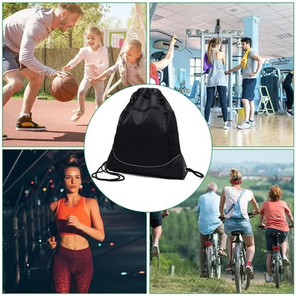 Lightweight Drawstring Basketball Gym Backpack and sporty