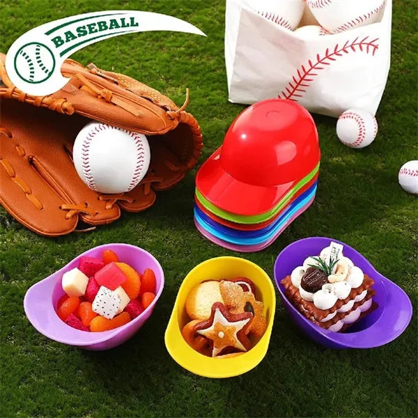 Baseball Cap Helmet Ice Cream Sundae Dish Bowls