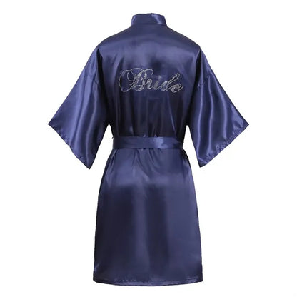 Soft V-Neck Bride Satin Women's Home Clothes Nightgown