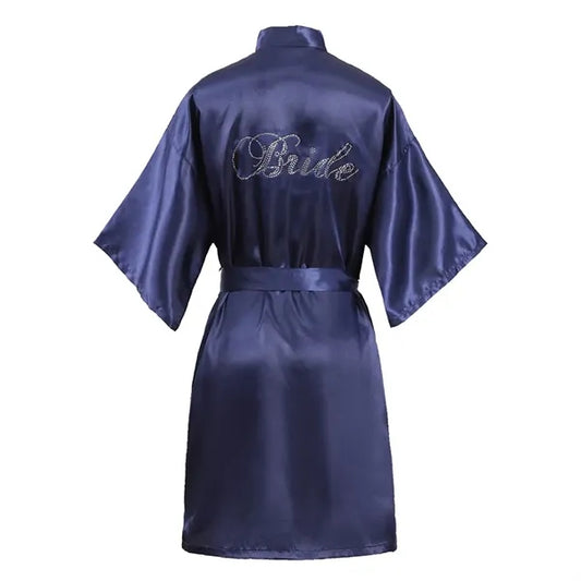 Soft V-Neck Bride Satin Women's Home Clothes Nightgown