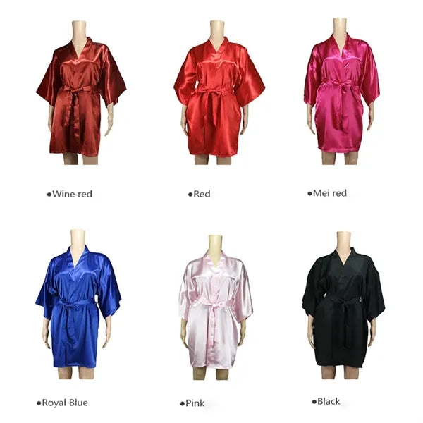 Soft V-Neck Bride Satin Women's Home Clothes Nightgown