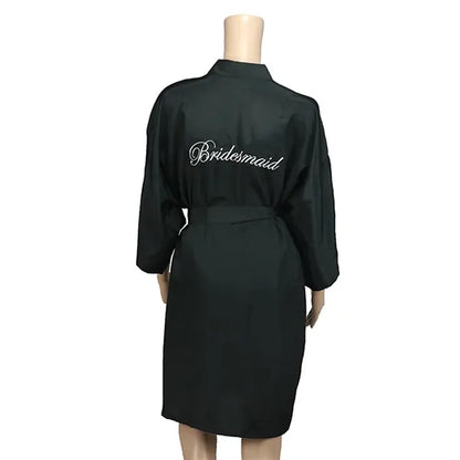 Soft V-Neck Bride Satin Women's Home Clothes Nightgown