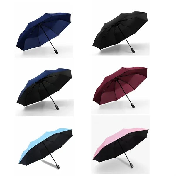 8-Rib Anti-UV Waterproof Folding Umbrella