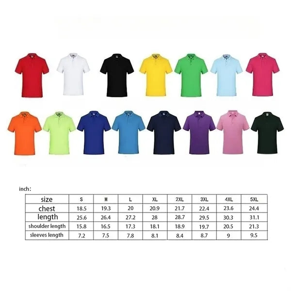 Moisture-Wicking Polo T-Shirt Casual Collar