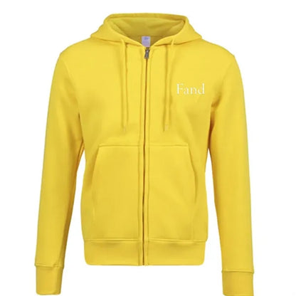 Full Zip Breathable Hoodie Cotton-Blended Fleece