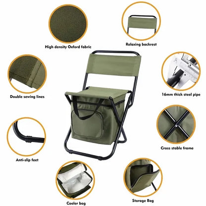 Fishing Chair with Cooler Bag