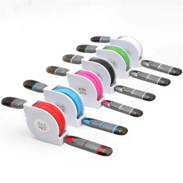 ASCOT Self-spooling USB charging cable for iPhone and Androi