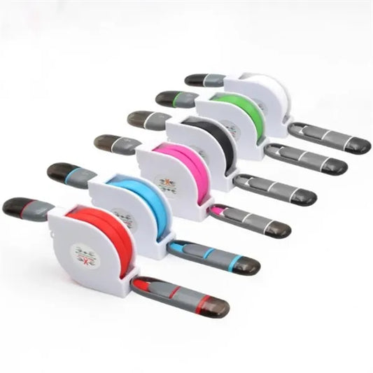 ASCOT Self-spooling USB charging cable for iPhone and Androi