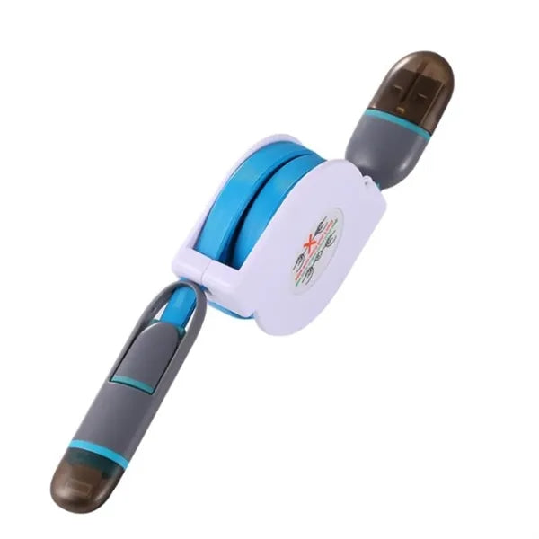 ASCOT Self-spooling USB charging cable for iPhone and Androi