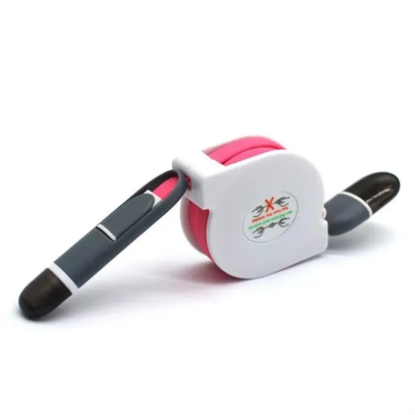 ASCOT Self-spooling USB charging cable for iPhone and Androi