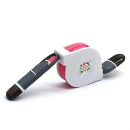 ASCOT Self-spooling USB charging cable for iPhone and Androi