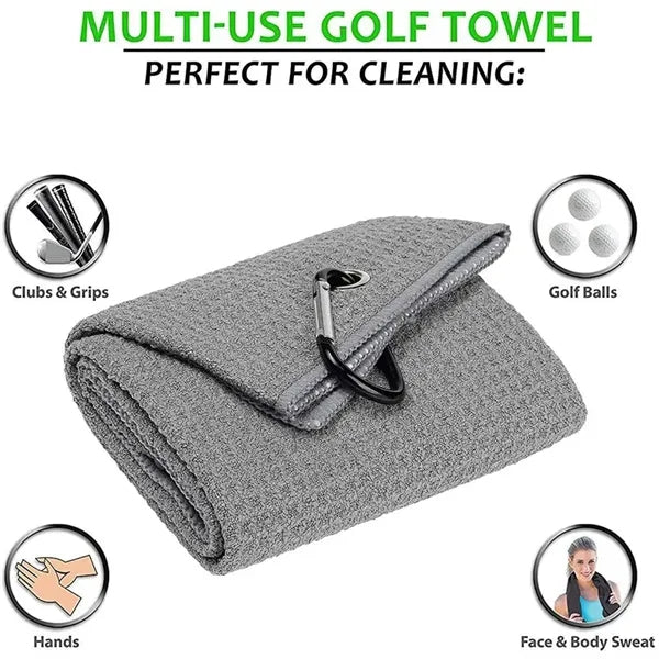 Customized Microfiber Golf Towel w/Carabiner