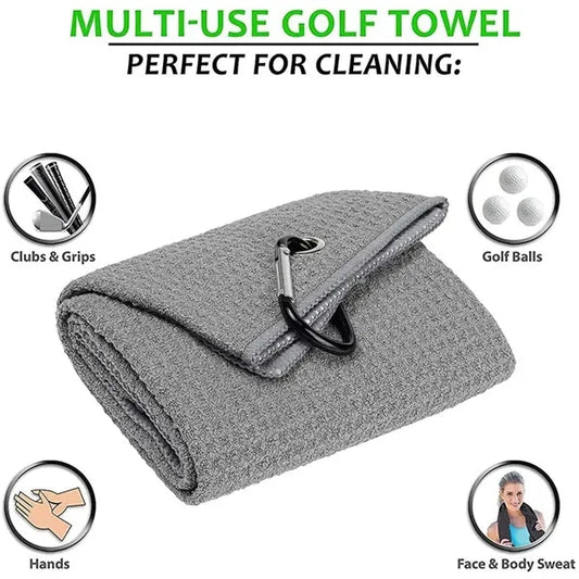Customized Microfiber Golf Towel w/Carabiner
