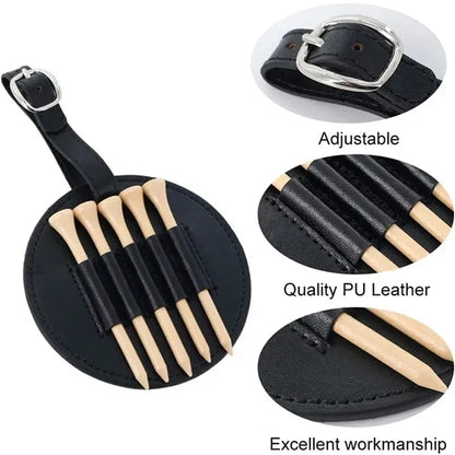 Leather Golf Tee Holder
