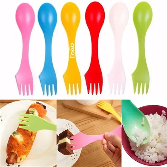 3 in 1 Plastic Spoon Fork Knife