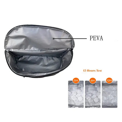 Insulated Fanny Pack Cooler with Front Pocket Holds 3 Cans
