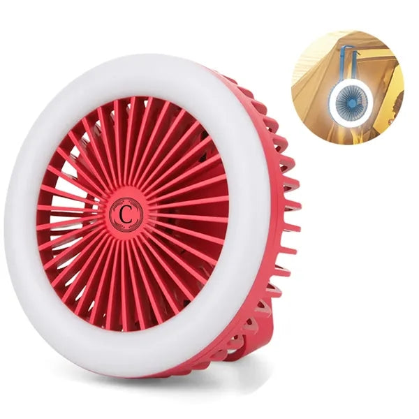 Handheld Fan With Led Light