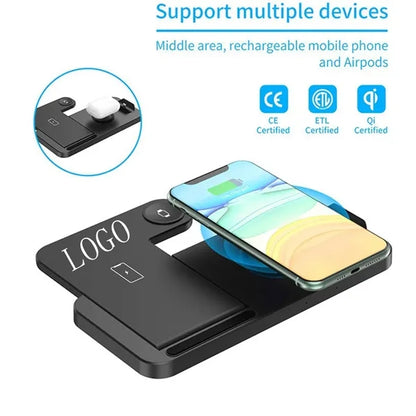 4 in 1 Magnetic Wireless Charger Station Foldable