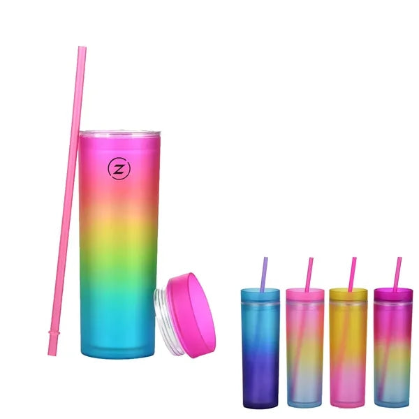 16Oz Gradient Rainbow Tumbler