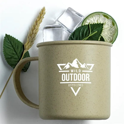 18 Oz Wheat Cup With Handle