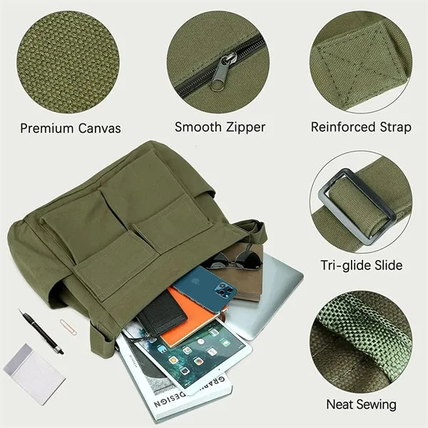 Canvas Messenger Bag
