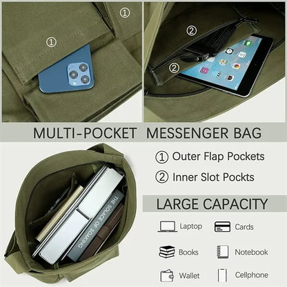 Canvas Messenger Bag