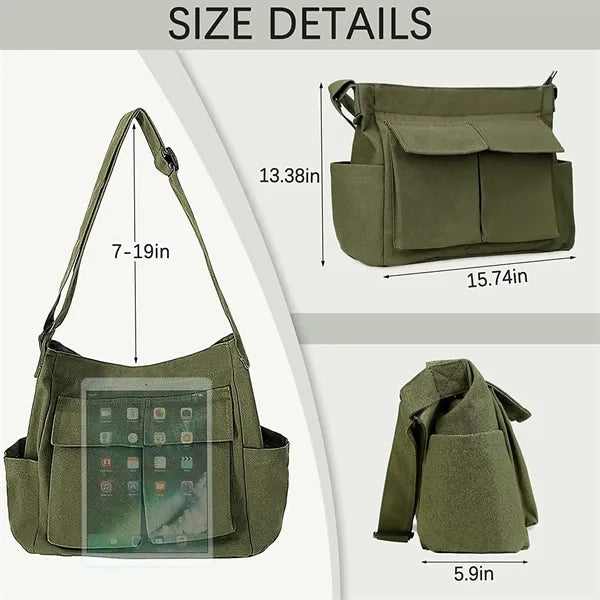 Canvas Messenger Bag