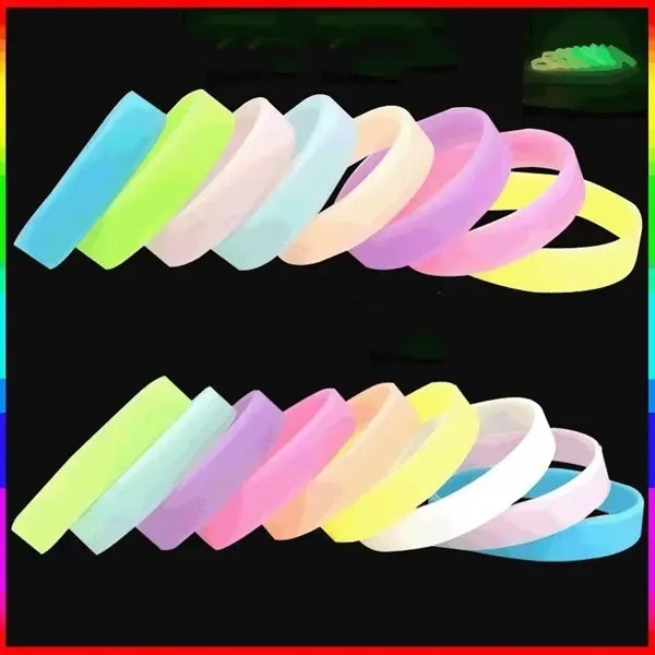 LED Silicon Bracelet Reflective Sport Light Up Wristband