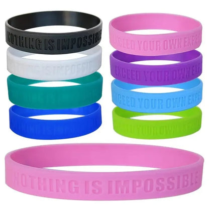 Silicon Bracelet Sport Rubber Wristband Customizable