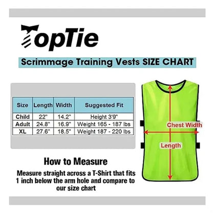 Sports Football Team Bibs Training Pinnies For Youth