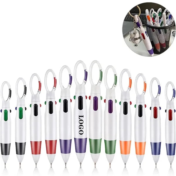 Retractable Shuttle 4-in-1 Multicolor Ballpoint Pens