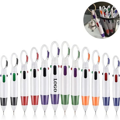 Retractable Shuttle 4-in-1 Multicolor Ballpoint Pens