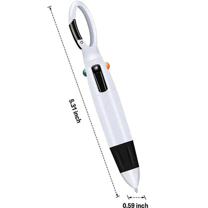 Retractable Shuttle 4-in-1 Multicolor Ballpoint Pens