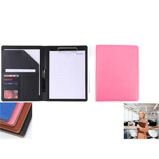 A4 Writing Pad Holder Leather Office Notepad Clip Boards