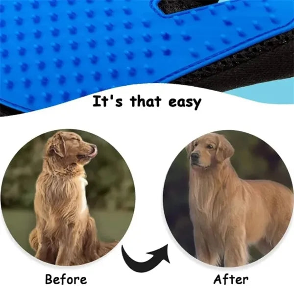 Dog Hair Deshedding Glove Brush